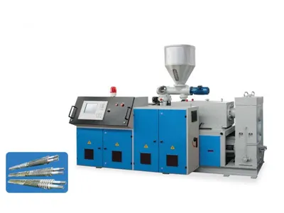 Kooniline kahe kruviga ekstruuder